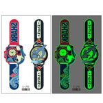 20 Stück wasserdichte leuchtende Cartoon-Uhr-Tattoo-Aufkleber für Kinder, Ei-289, EI-290, Ei-291, EI-292, Ei-293, Ei-294, Ei-295, Ei-296, Ei-297, Ei-298, Ei-299, EI-300