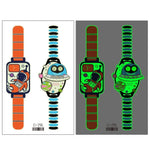 20 Stück wasserdichte leuchtende Cartoon-Uhr-Tattoo-Aufkleber für Kinder, Ei-289, EI-290, Ei-291, EI-292, Ei-293, Ei-294, Ei-295, Ei-296, Ei-297, Ei-298, Ei-299, EI-300