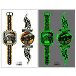 20 Stück wasserdichte leuchtende Cartoon-Uhr-Tattoo-Aufkleber für Kinder, Ei-289, EI-290, Ei-291, EI-292, Ei-293, Ei-294, Ei-295, Ei-296, Ei-297, Ei-298, Ei-299, EI-300