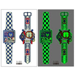 20 Stück wasserdichte leuchtende Cartoon-Uhr-Tattoo-Aufkleber für Kinder, Ei-289, EI-290, Ei-291, EI-292, Ei-293, Ei-294, Ei-295, Ei-296, Ei-297, Ei-298, Ei-299, EI-300
