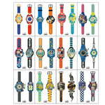 20 Stück wasserdichte leuchtende Cartoon-Uhr-Tattoo-Aufkleber für Kinder, Ei-289, EI-290, Ei-291, EI-292, Ei-293, Ei-294, Ei-295, Ei-296, Ei-297, Ei-298, Ei-299, EI-300