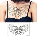 10 Stück wasserfeste Tattoo-Aufkleber zur Abdeckung von Narben an Schlüsselbein und Brust, BC-025, BC-026, BC-027, BC-028, BC-029, BC-030, BC-031, BC-032, BC-033, BC-034, BC-035, BC-036