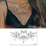 10 Stück wasserfeste Tattoo-Aufkleber zur Abdeckung von Narben an Schlüsselbein und Brust, BC-025, BC-026, BC-027, BC-028, BC-029, BC-030, BC-031, BC-032, BC-033, BC-034, BC-035, BC-036