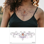 10 Stück wasserfeste Tattoo-Aufkleber zur Abdeckung von Narben an Schlüsselbein und Brust, BC-025, BC-026, BC-027, BC-028, BC-029, BC-030, BC-031, BC-032, BC-033, BC-034, BC-035, BC-036