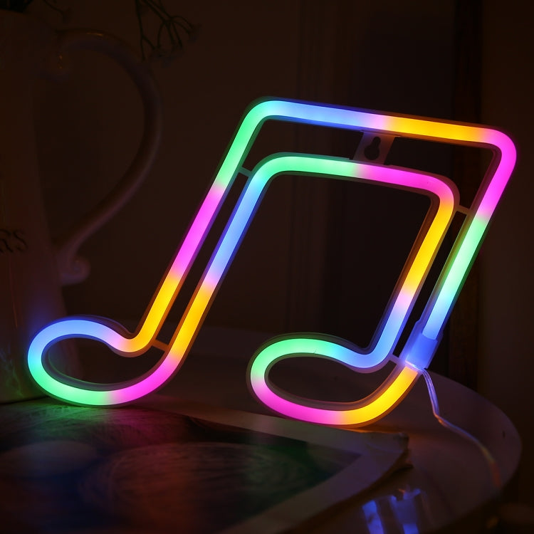 Musikalische Note Neonlicht Modellbeleuchtung Raumdekoration Licht, Blaues Licht, Rotes Licht, Buntes Licht, Pinkes Licht