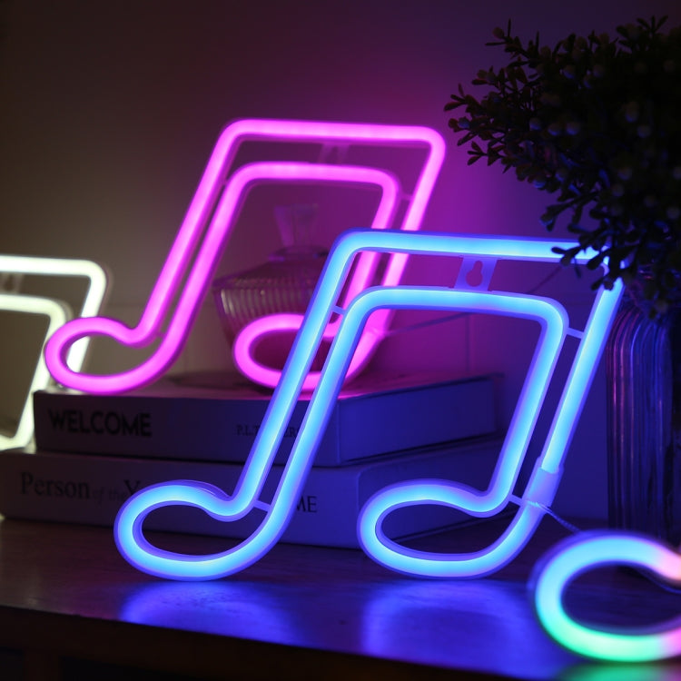 Musikalische Note Neonlicht Modellbeleuchtung Raumdekoration Licht, Blaues Licht, Rotes Licht, Buntes Licht, Pinkes Licht