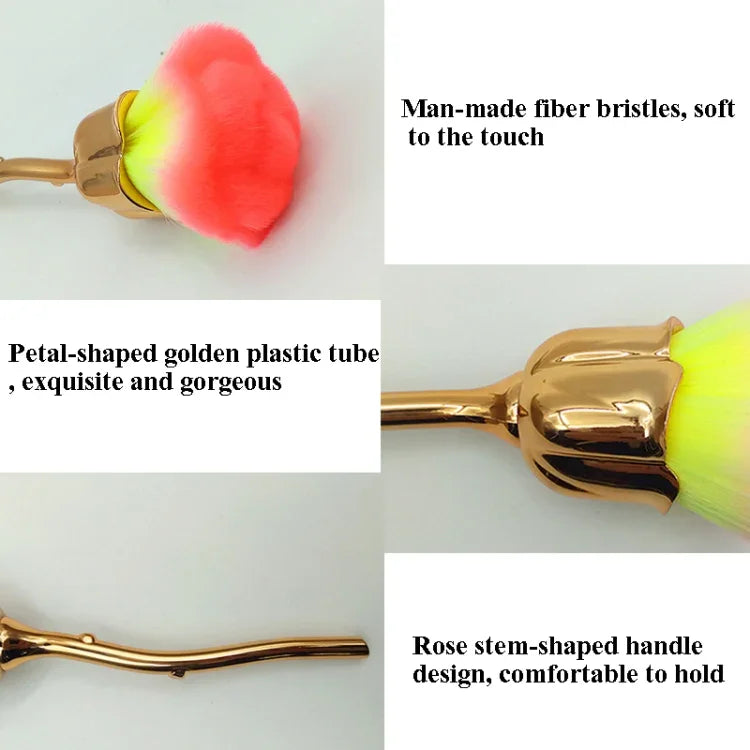 Rosenblüten-Make-up-Pinsel, Puderpinsel, Beauty-Tools