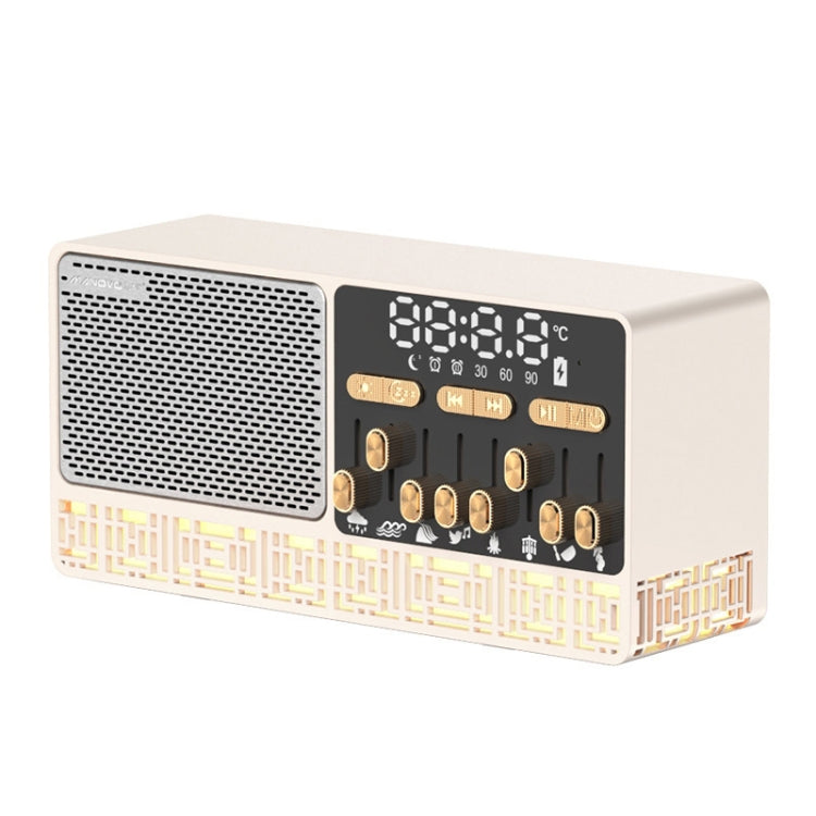 Manovo V1 Desktop Weißes Rauschen Schlafhilfe Lautsprecher Heimwecker Bluetooth-Lautsprecher