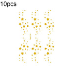 10 Stück wasserfeste Heißpräge-Gesichtstattoo-Aufkleber für Musikfestivals, VS-001, VS-002, VS-003, VS-004, VS-005, VS-006, VS-007, VS-008, VS-009, VS-010