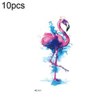 10 Stück wasserfeste, kleine, mit Süßwasser übertragbare Farbtattoo-Aufkleber, RC-501, RC-502, RC-503, RC-504, RC-505, RC-506, RC-507, RC-508, RC-509, RC-510, RC-511, RC-512, RC-513, RC-514, RC-515, RC-516