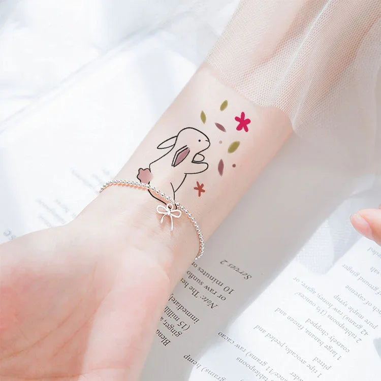 10 Stück wasserfeste, kleine, mit Süßwasser übertragbare Farbtattoo-Aufkleber, RC-501, RC-502, RC-503, RC-504, RC-505, RC-506, RC-507, RC-508, RC-509, RC-510, RC-511, RC-512, RC-513, RC-514, RC-515, RC-516