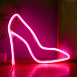 LED High Heels Neon Modellierlichter Bar Café Dekorationslichter, Warmes Licht, Blaues Licht, Pinkes Licht, Rotes Licht