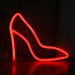 LED High Heels Neon Modellierlichter Bar Café Dekorationslichter, Warmes Licht, Blaues Licht, Pinkes Licht, Rotes Licht