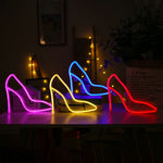 LED High Heels Neon Modellierlichter Bar Café Dekorationslichter, Warmes Licht, Blaues Licht, Pinkes Licht, Rotes Licht