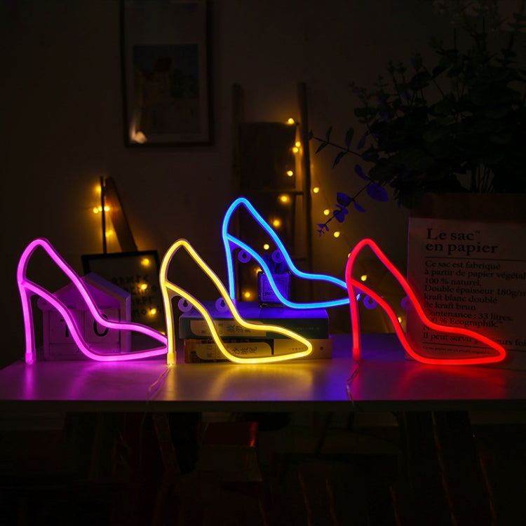 LED High Heels Neon Modellierlichter Bar Café Dekorationslichter, Warmes Licht, Blaues Licht, Pinkes Licht, Rotes Licht
