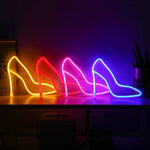 LED High Heels Neon Modellierlichter Bar Café Dekorationslichter, Warmes Licht, Blaues Licht, Pinkes Licht, Rotes Licht