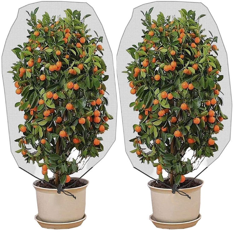 Pflanzen-Insektenschutznetz Mit Kordelzug Gewächshaus Obstbaum Vogelschutz, 1x1,2m, 1x1,4m, 1,2x1,4m, 1x1,5m