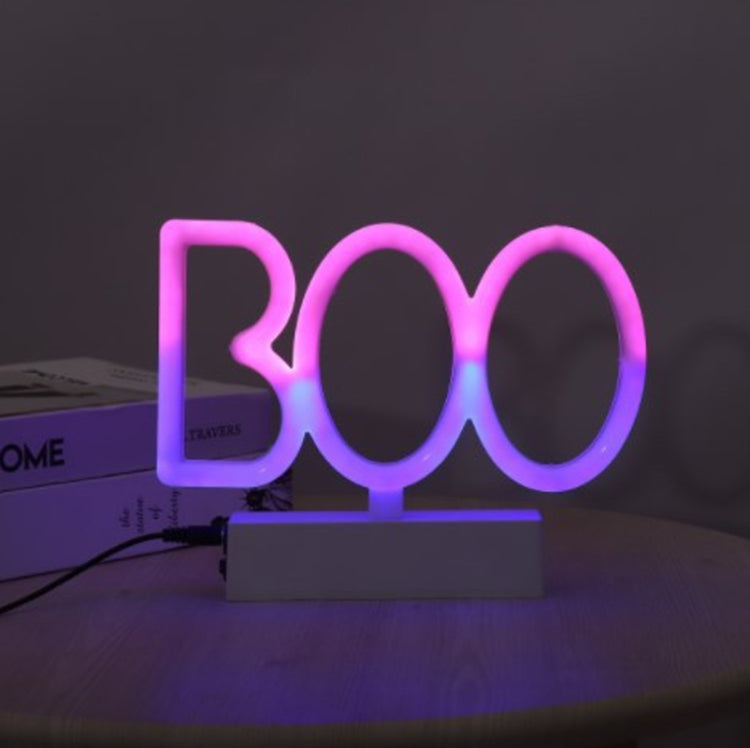 LED Neonlicht Festliche Atmosphäre Dekorationslichter Bar Shop Dekorationslichter, Hexenhut, Hexenbesen, Runde Flasche, Lange Flasche, Schädel, Bonbon, Boo, Fledermaus, Auge