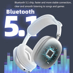 P9 Bluetooth 5.1 Subwoofer Kabelloses Headset Unterstützt AUX / TF-Karte, P9 (Schwarz), P9 (Weiß), P9 (Rot), P9 (Grün), P9 (Blau)