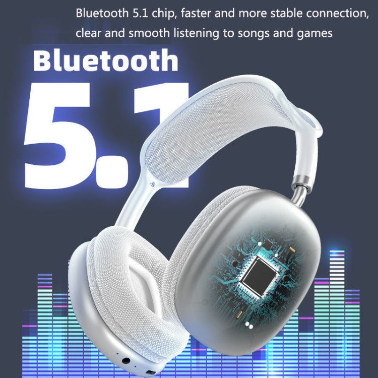 P9 Bluetooth 5.1 Subwoofer Kabelloses Headset Unterstützt AUX / TF-Karte, P9 (Schwarz), P9 (Weiß), P9 (Rot), P9 (Grün), P9 (Blau)