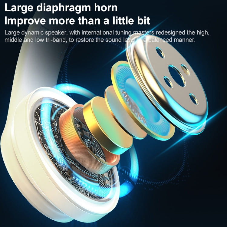 B39 Kabelloses Bluetooth-Headset Subwoofer Mit Atemlicht Unterstützt TF-Karte