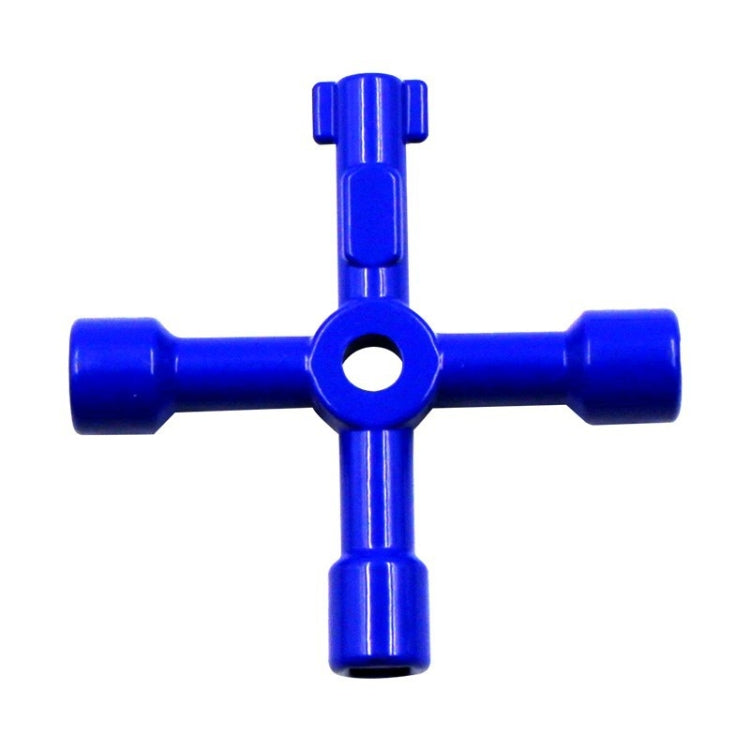 Aufzugs-Wasserzähler-Ventilschlüssel Kreuzschlüssel Innen-Dreiecksschlüssel, Stil: A Schwarz, A Schwarz, A Blau, B Silber, D Silber Mitte Sechskant/Quadratloch, E Silber, F Silber, D Silber Mitte Doppelseitiges Quadratloch