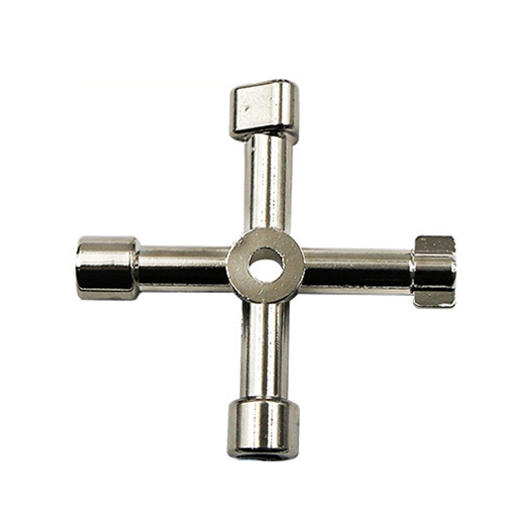 Aufzugs-Wasserzähler-Ventilschlüssel Kreuzschlüssel Innen-Dreiecksschlüssel, Stil: A Schwarz, A Schwarz, A Blau, B Silber, D Silber Mitte Sechskant/Quadratloch, E Silber, F Silber, D Silber Mitte Doppelseitiges Quadratloch