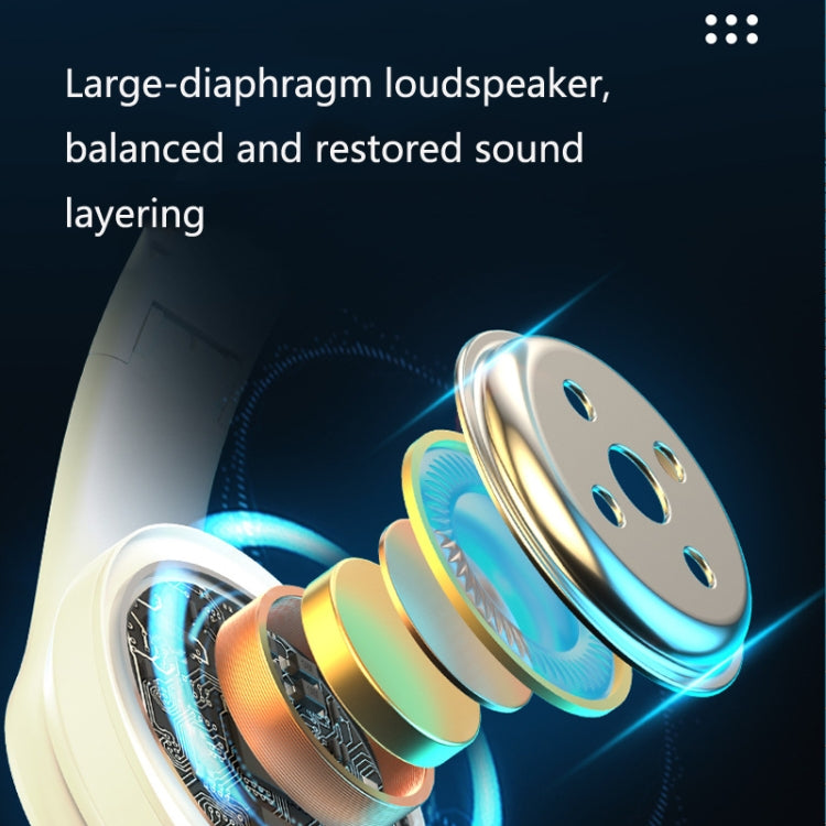 B39 Kabelloses Bluetooth-Headset Subwoofer Mit Atemlicht Unterstützt TF-Karte, Schwarz Rot, Rot Schwarz, Reines Schwarz, Reines Weiß, Blau Schwarz