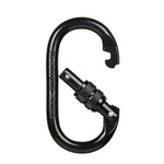 XINDA XDQ96068 Outdoor-Ausrüstung Klettern Hauptverschluss Karabiner O-förmiges Stahlschloss Drahtschnallenschloss, XINDA XDQ96068 (Schwarz), XINDA XDQ96068 (Silber Rot), XINDA XDQ96068 (Silber Blau)