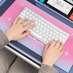 Niedliche Katzenohr Computer-Tastatur-Schreibtischunterlage Mauspad, 400 x 800 x 2mm