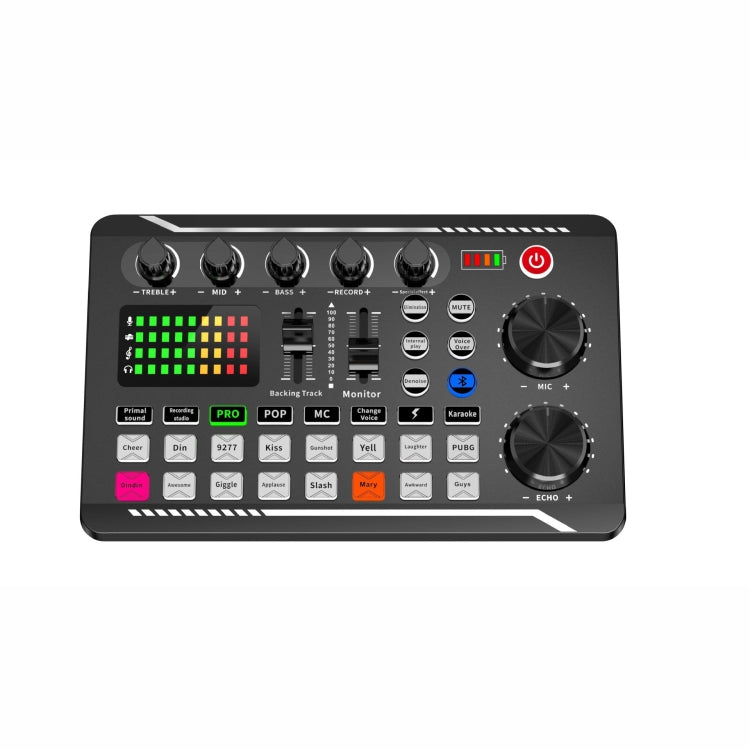 F998 Live Soundkarte 16 Soundeffekte Rauschunterdrückungsmixer, F998