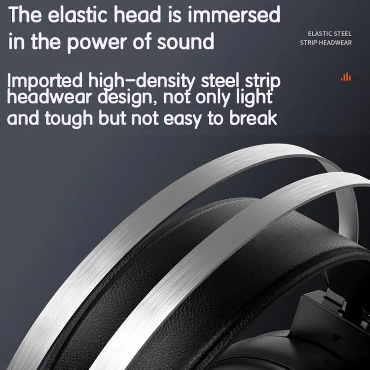 FOREV G97 RGB Leuchtendes kabelgebundenes Gaming-Headset mit Mikrofon, Spez.: 7.1 Kanal (Schwarz)