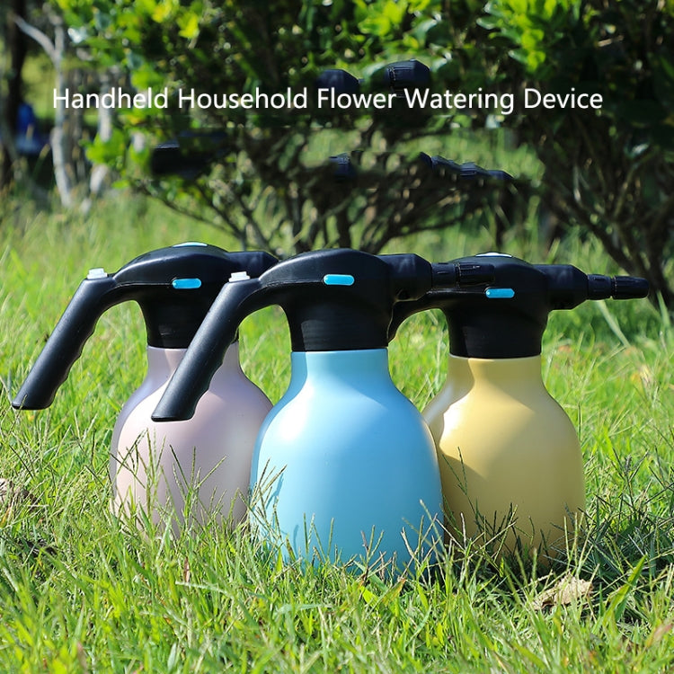 1,5L Garten Elektrische Gießkanne Handgehaltenes Haushalts-Blumenbewässerungsgerät, Blau, Blau + Universaldüse