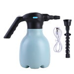 1,5L Garten Elektrische Gießkanne Handgehaltenes Haushalts-Blumenbewässerungsgerät, Blau, Blau + Universaldüse