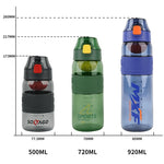 8012 Outdoor Large Capacity Sports Cup Anti-impact Fitness Kettle, Capacity:, 500ml (Pearl White), 500ml (Black Gray), 500ml (Storm Orange), 500ml (Storm Green), 500ml (Storm Blue), 920ml (Pearl White), 920ml (Storm Orange), 920ml (Storm Green)