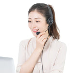SOYTO SY490 Lehrbüro Netzwerkklasse Schüler Ausbildung Computer Headset, Stil:, Doppelte Ohr schwarze Trennung USB