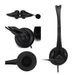 SOYTO SY490 Lehrbüro Netzwerkklasse Schüler Ausbildung Computer Headset, Stil:, Doppelte Ohr schwarze Trennung USB
