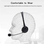 SOYTO SY490 Lehrbüro Netzwerkklasse Schüler Ausbildung Computer Headset, Stil:, Doppelte Ohr schwarze Trennung USB