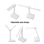 Doppelkopf Beleuchtung LED Lade-Schreibtischlampe, Stil:, Stecker-Version+Kabel, Wiederaufladbar 3600mAh+Kabel, Wiederaufladbar 4000mAh+Kabel