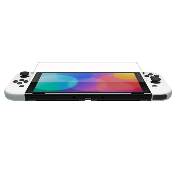 KJH NS-062 Anti-Fingerprint-Bildschirmschutzfolie für Nintendo Switch OLED-Konsolen, NS-062