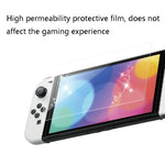 KJH NS-062 Anti-Fingerprint-Bildschirmschutzfolie für Nintendo Switch OLED-Konsolen, NS-062