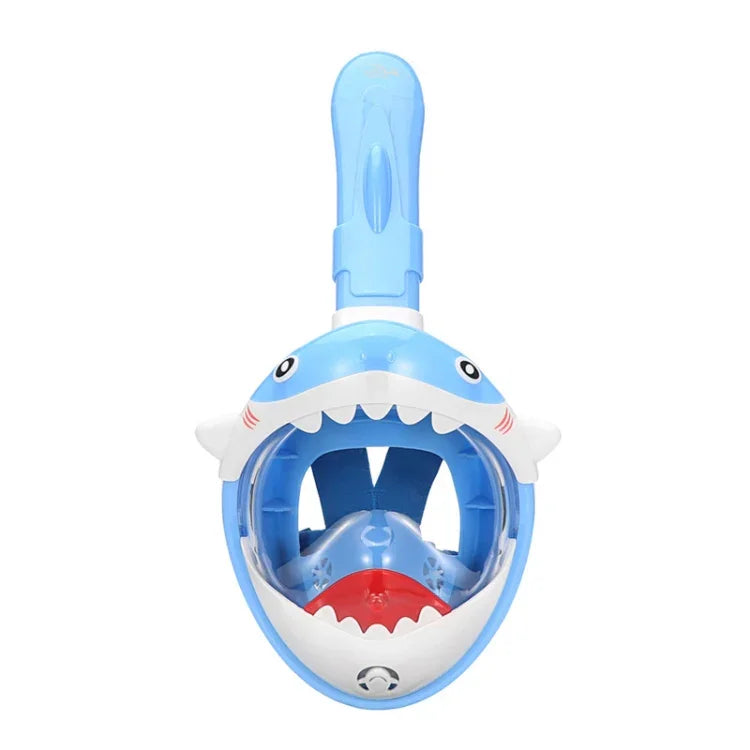 Cartoon Kinder Volltrocken-Tauchmaske, Schwimm- und Schnorchelmaske mit Antibeschlagbeschichtung, XS