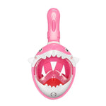 Cartoon Kinder Volltrocken-Tauchmaske, Schwimm- und Schnorchelmaske mit Antibeschlagbeschichtung, XS