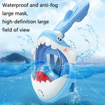 Cartoon Kinder Volltrocken-Tauchmaske, Schwimm- und Schnorchelmaske mit Antibeschlagbeschichtung, XS