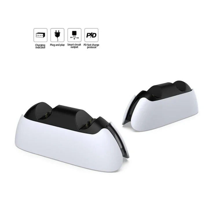 DOBE TP5-05103 Kontakt-Ladestation für Gamepads mit Kontrollleuchte für PS5, TP5-05103