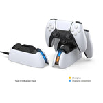 DOBE TP5-05103 Kontakt-Ladestation für Gamepads mit Kontrollleuchte für PS5, TP5-05103