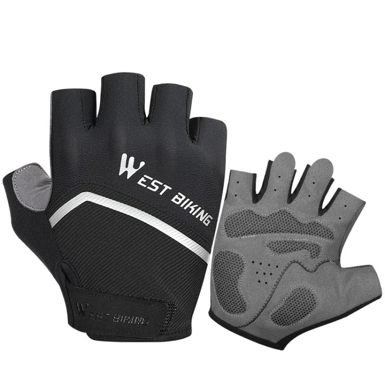 WEST BIKING YP0211222 Fahrradhandschuhe stoßdämpfend, Halbfinger, M, L, XL