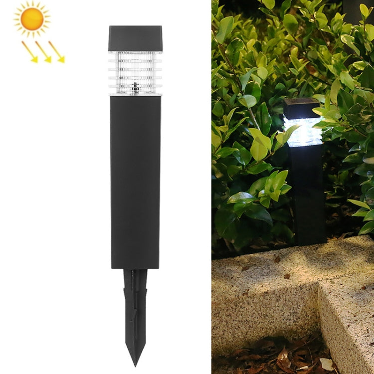 Solar wasserdichte Außenlandschaft quadratische Säulenrasenlampe, weißes Licht, gelbes Licht, Farblicht