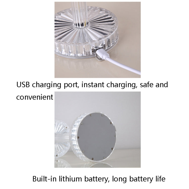 USB-Ladefunktion Touch Diamant Kristall Tischlampe, USB-Ladefunktion (Dreiton Licht), USB-Ladefunktion (RGB mit Fernbedienung 16 Farben)
