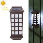Solar-Außenwandleuchte für Zäune und Mauern, Garten-Dekoration, warmes Licht, weißes Licht